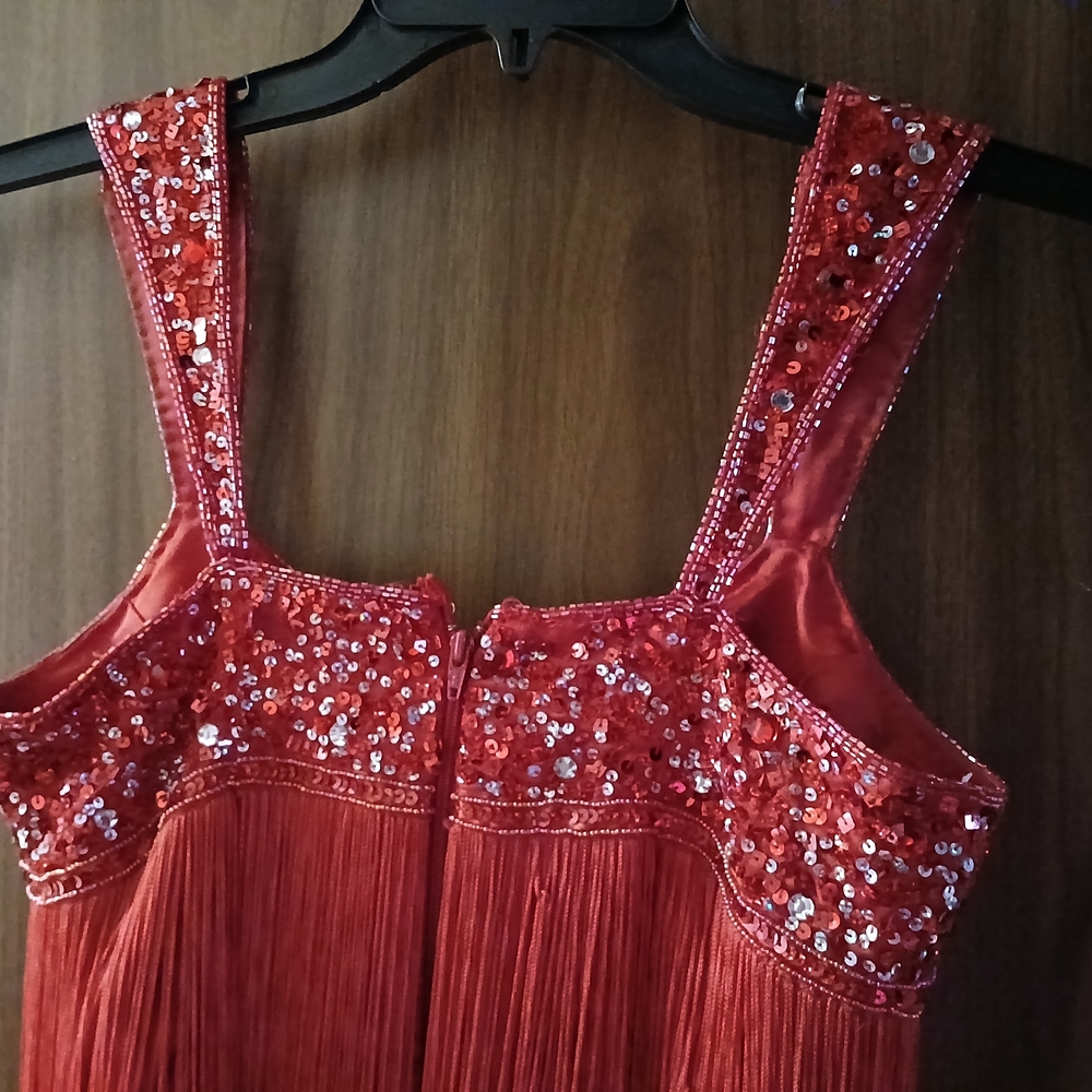 Source Unknown Red Sequin Mini Dress - image 4